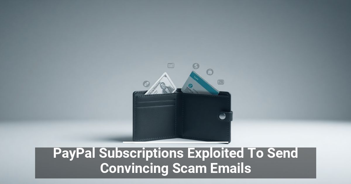 PayPal Subscriptions Exploited To Send Convincing Scam Emails